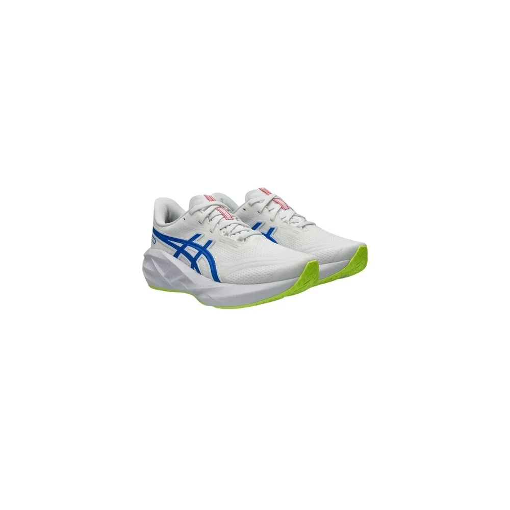 ASICS Novablast 5 ATC Men Running Shoes White Tuna Blue 1011C137-100 Size 10